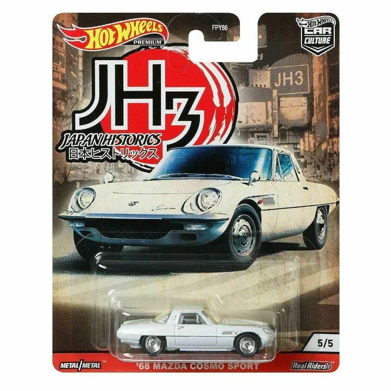 Original Hot Wheels Premium Car Culture Japan Historics JP3 Vehicle 1:64 Diecast Nissan Skyline Silvia Mazda Boys Toys for Kids