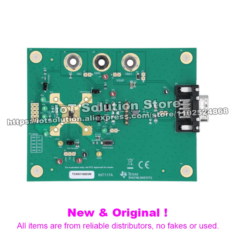 TCAN1162EVM TCAN1162 CAN transceiver with WAKE pin and integrated LDO evaluation module