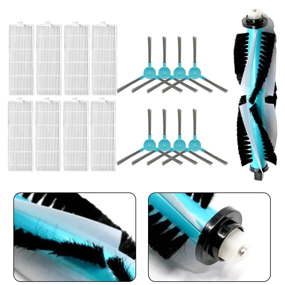 Accesorios esenciales de repuesto para Robot aspirador Conga 1390 1290, cepillo principal y lateral de repuesto