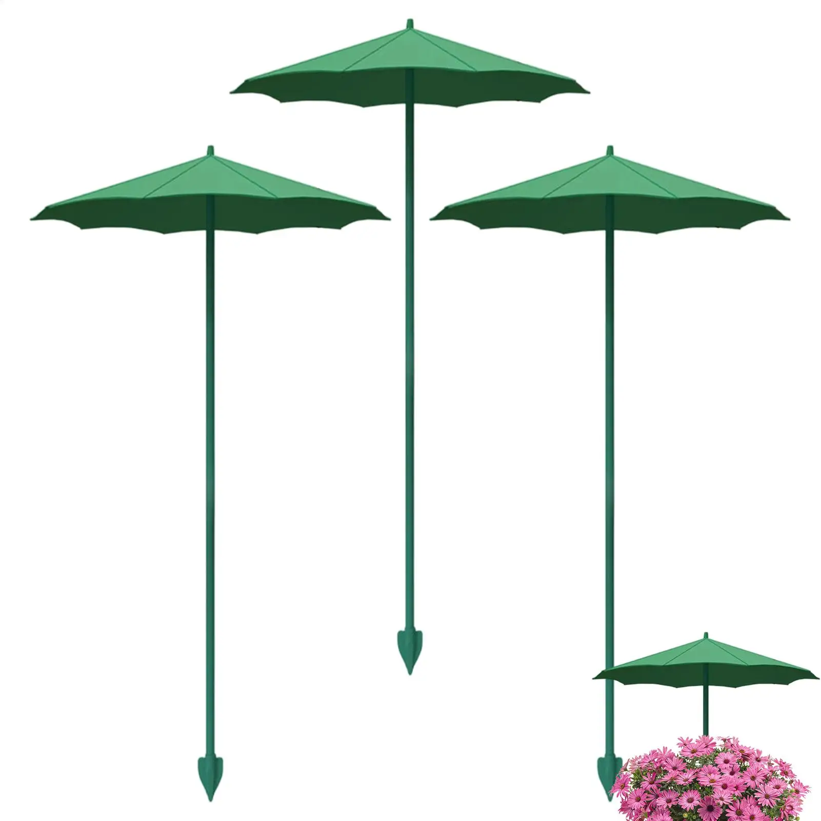 3Pcs Plant Shade Umbrella Weather Proof Sunshade Cloth Outdoor Plant Flowers Potted Sun Protection Outdoor Garden Supplies