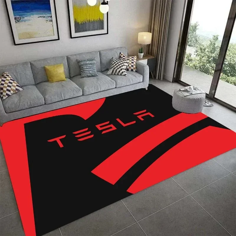 Tapis de placement imprimé en 3D avec logo Motors, décoration d'intérieur, salon, chambre à coucher, aire de jeux pour enfants, salle de bain, porte non ald, virus, cadeau
