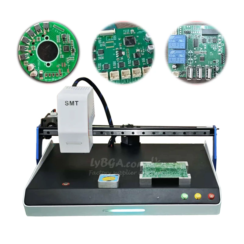 Automatic SMT Pick Place Machine Double Vision Camera System Mini S1 LED SMD Mounter Single Head Nozzle for PCB Assembly