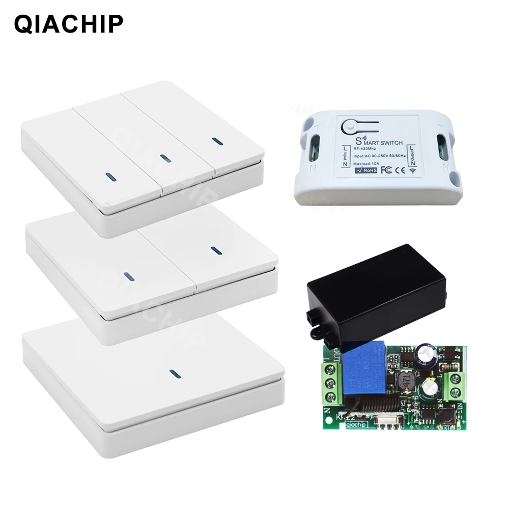 

rf 433 MHz AC 85V 110V 220V 1 CH Wireless Remote Control Receiver Relay Switch Module LED Light Lamp Controller 433.92