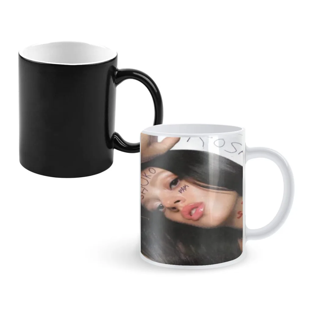 

Singer Rosalia Spanish MOTOMAMI Newest Design Coffee Mugs Heat Color Changing Milk Tea Cup Colorcup For Birthday Gifts