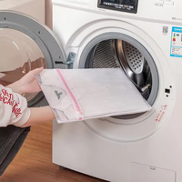 3PCS/Set White Mesh Laundry Bags Set Lingerie Wash Anti-deformation Winding College Dormitory Dirty Clothes Storage Bags