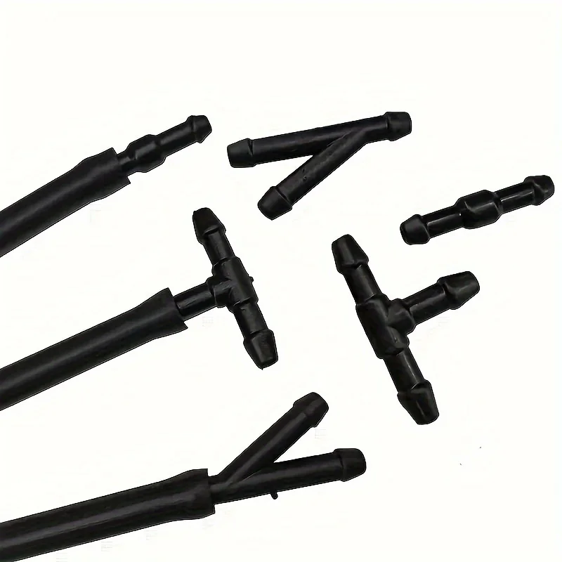 18pcs Auto Windshield Washer Pipe Connectors Set 3 Shapes Available for Car Maintenance Car Wash Tools
