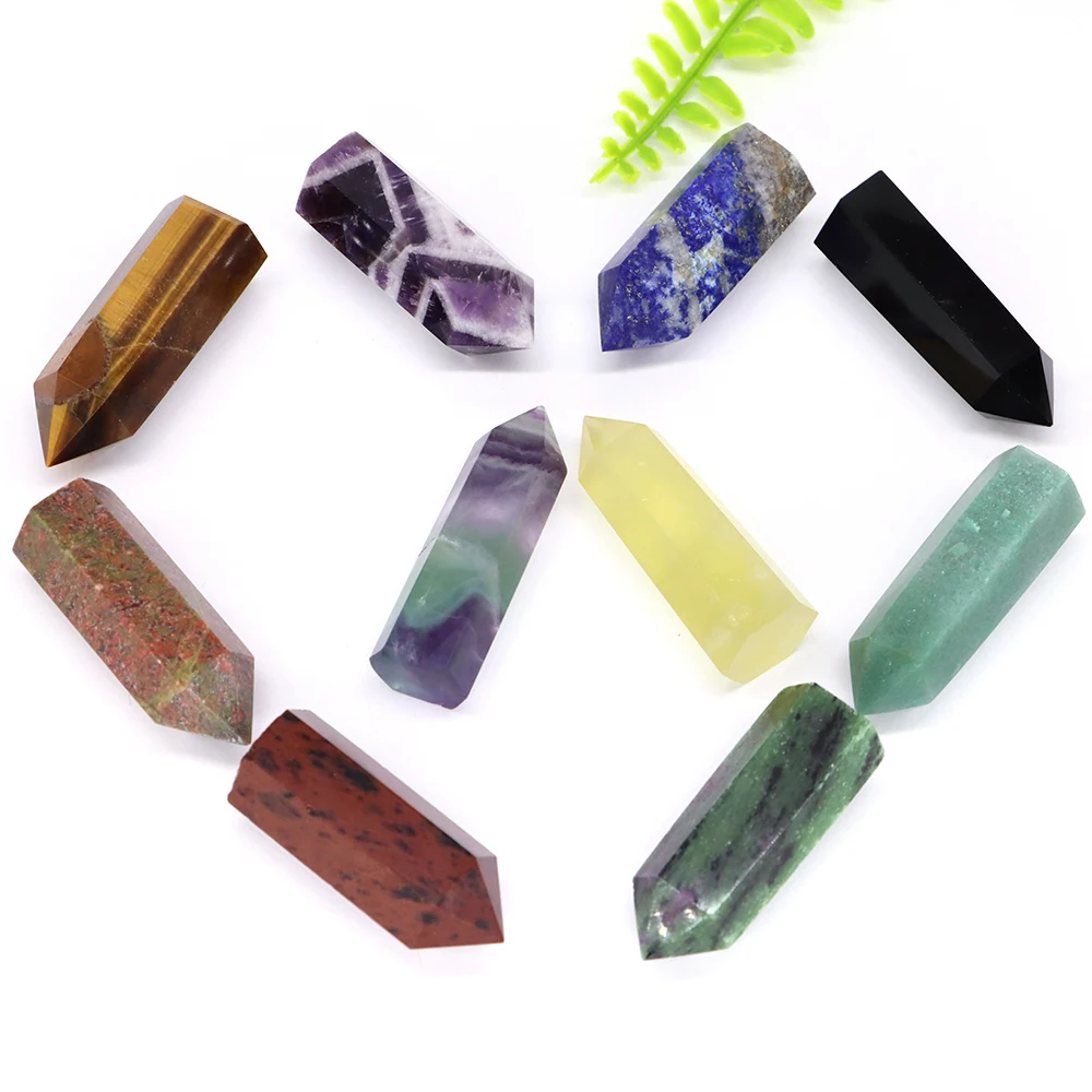 

Natural Stones Crystal Point, Amethyst Quartz, Reiki Healing Gemstone, Energy Obelisk, Mineral Ornaments, Home Wand, Wholesale