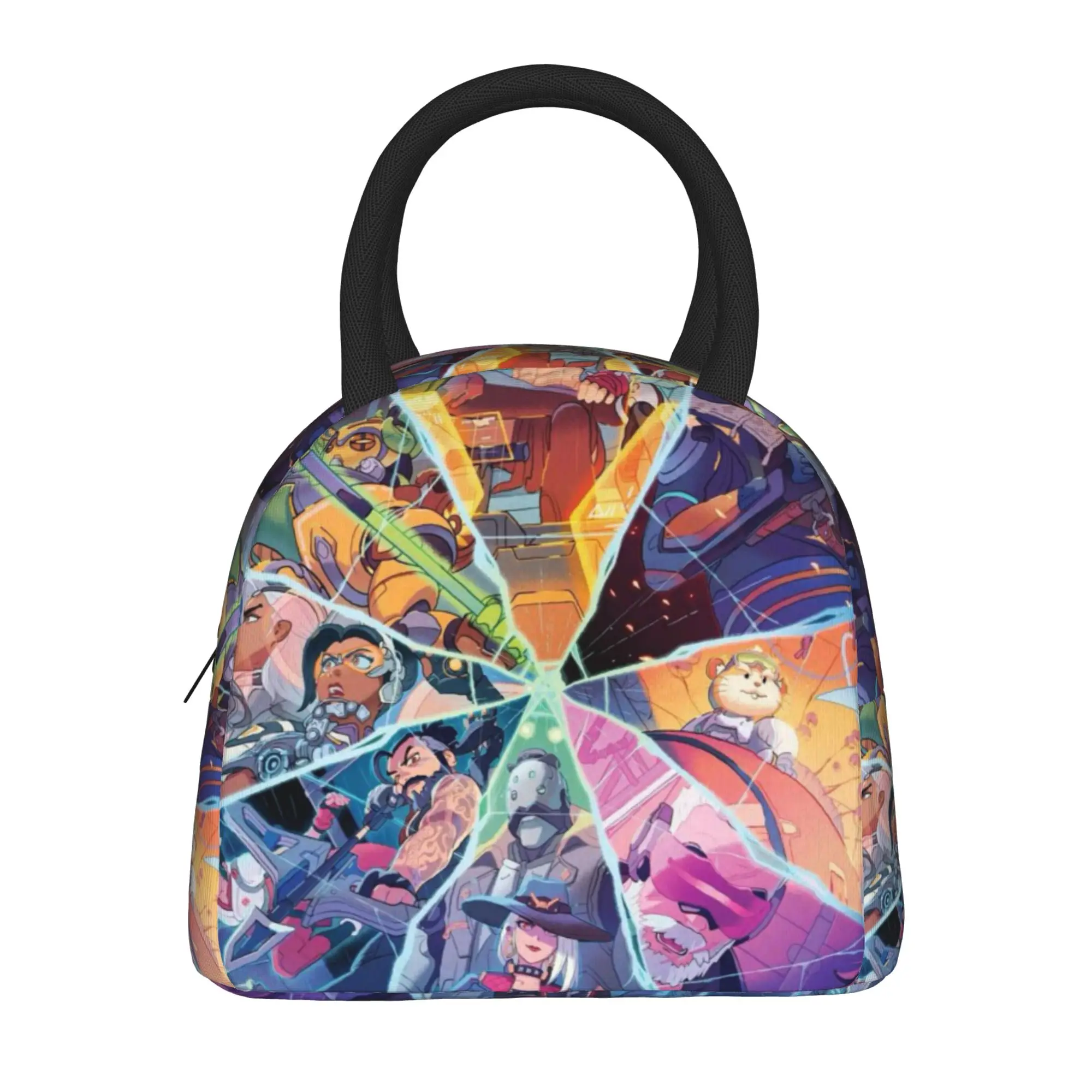 Overwatch Video Game Thermal Insulated Lunch Bags for Work  Portable Food Bag Container Men Women Thermal Cooler Lunch Boxes