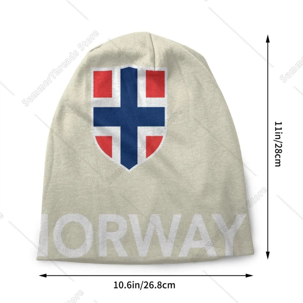 Norway Flag Skullies Beanies Caps Men Women Unisex Fashion Winter Warm Knit Hat Adult Norwegian Flag Bonnet Hats