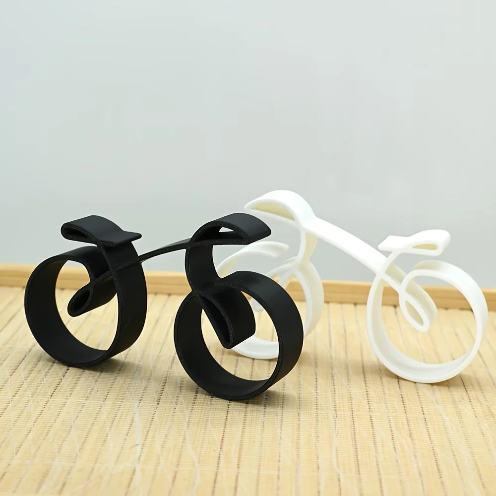 1/2 Pcs Minimalist Bicycle Model, Elegant  Bicycle Sculpture for Desktop Decoration, Home Office Gift for Bicycle Lovers