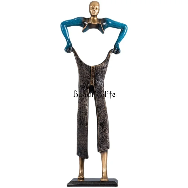 FG-Modern light luxury abstract figure sculpture living room porch cabinet hotel creative simple decoration ornament