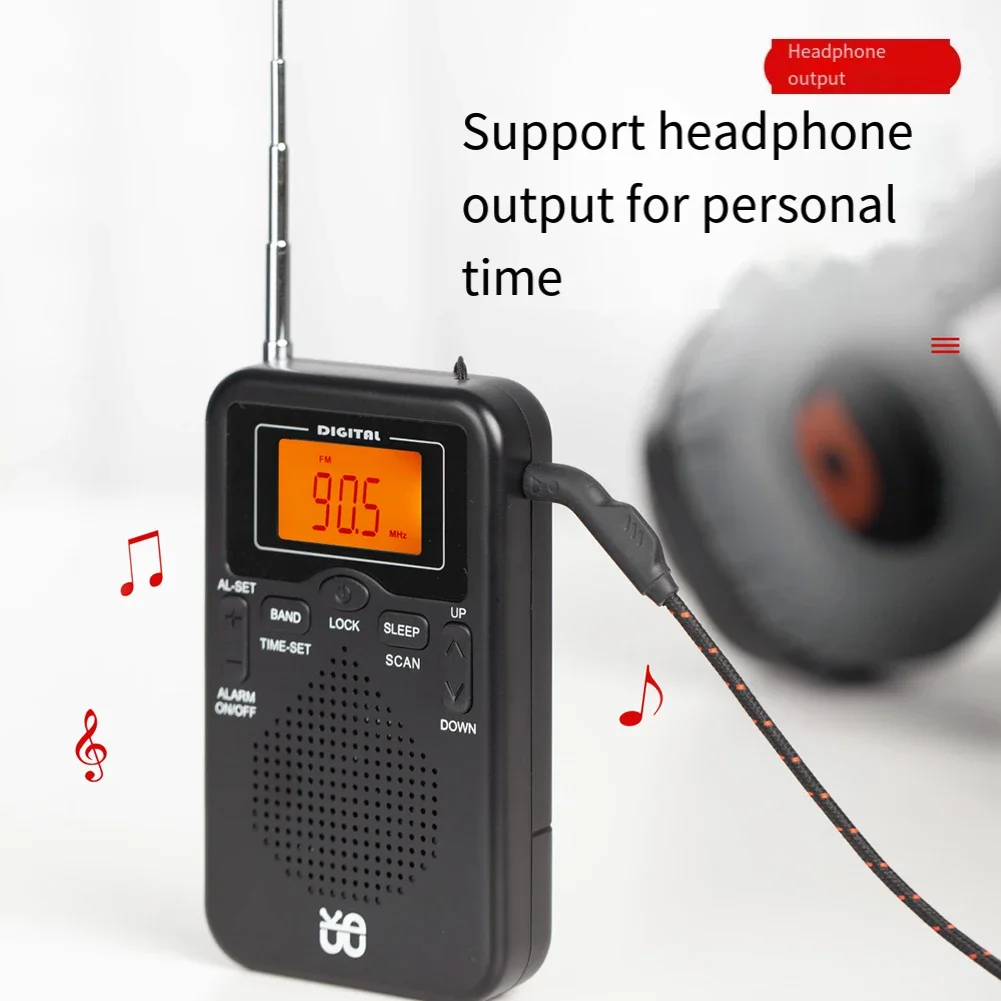 AM FM Radio With Alarm Pocket-Sized Radio For Daily Use Advanced Reception Technology Clear And Uninterrupted Listening