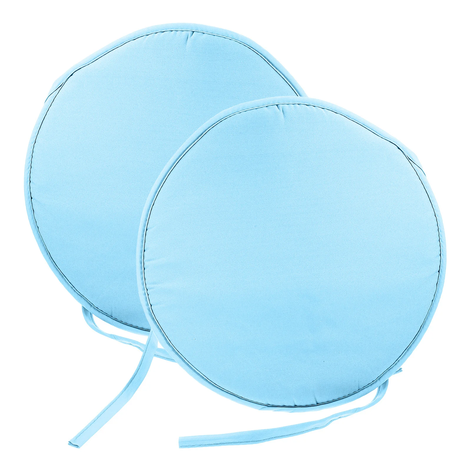 

2Pcs Memory Foam Round Sponge Chair Cushions Thickened Soft Seat Pads Anti-Slip Dining Stool Cushion Ties for Office Patio