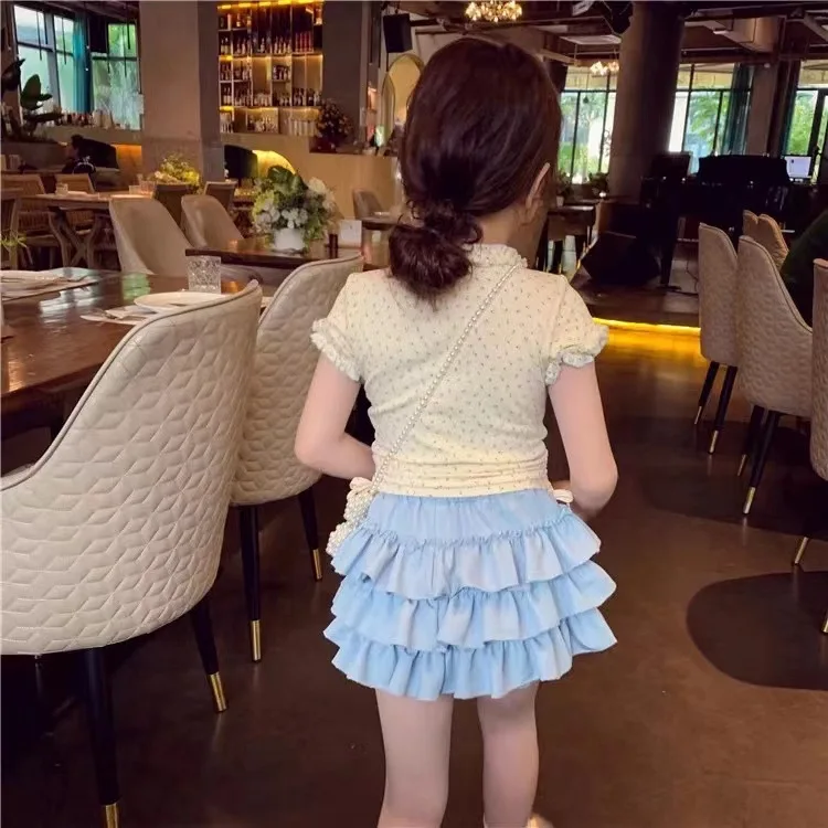 Girls Korean Spring and Summer Clothes Girls Cake Short Skirts Kids Fashion Skirts Puff Skirts Boutique Clothing