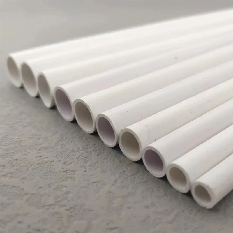2Pcs Length 500mm White PVC Plastic Tube OD 6~20mm Thin Hard Pipe Small Water Pipe