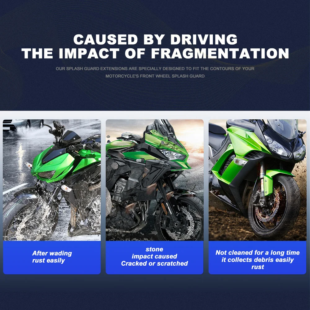 Versys1000 Front Fender Extension Splash Guard Cover For Kawasaki Versys 1000 Versys1000 2019-Accessories Wheel Extension Fender