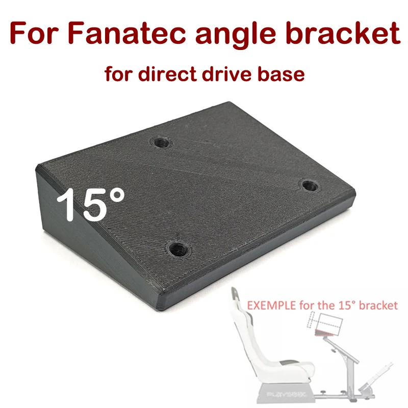 

For Fanatec CSL DD DD+ pro Support Angled Fix Bracket Mounted 15° Angle for Direct Drive Base