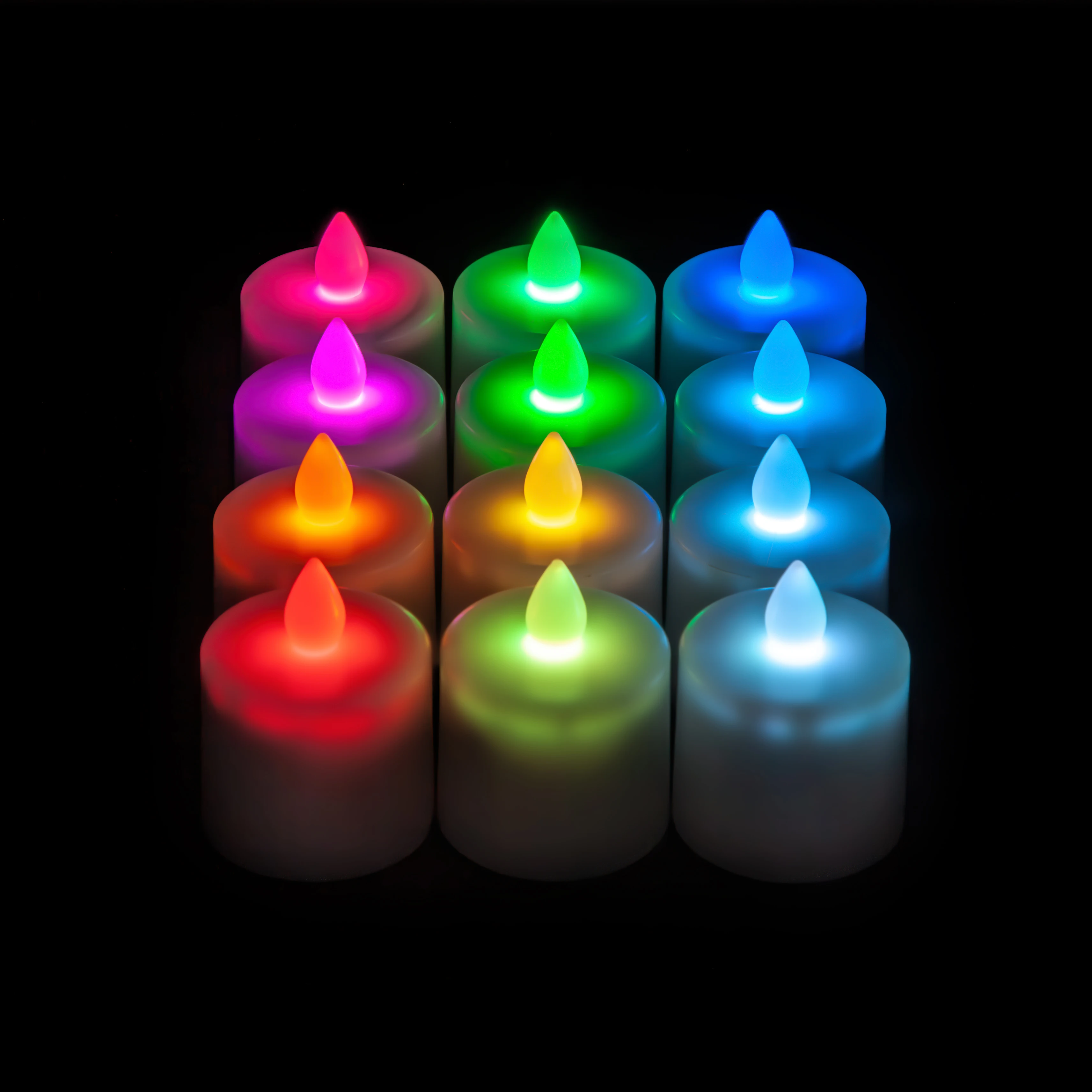 Light wholesale LED tea light candle flashing bright tea light battery powered candle flameless candle