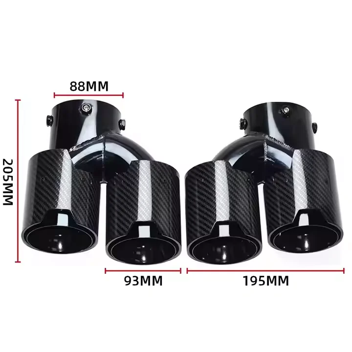 For DEX Exhaust Tips for G20 G21 G23 G42 M240i M340i M440i M Performance Carbon Fiber Exhaust Pipes Muffler Nozzle