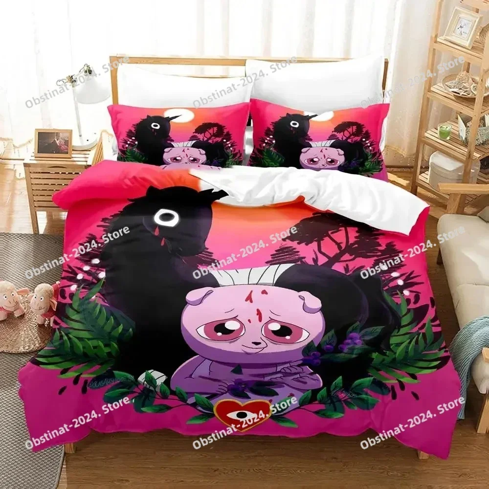 

Cartoon Unicorn Wars Bedding Set Printed single Comforter Quilt Bed Cover Duvet Cover Pillow Case 3 Pieces Sets Kids Adult Size