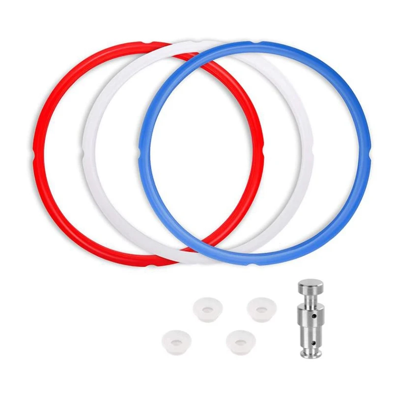 Seal Ring With Replacement Parts,For Pot Duo 5, 6 Quart,Pressure Cooker Gasket Accessory And Replacement Float Valve