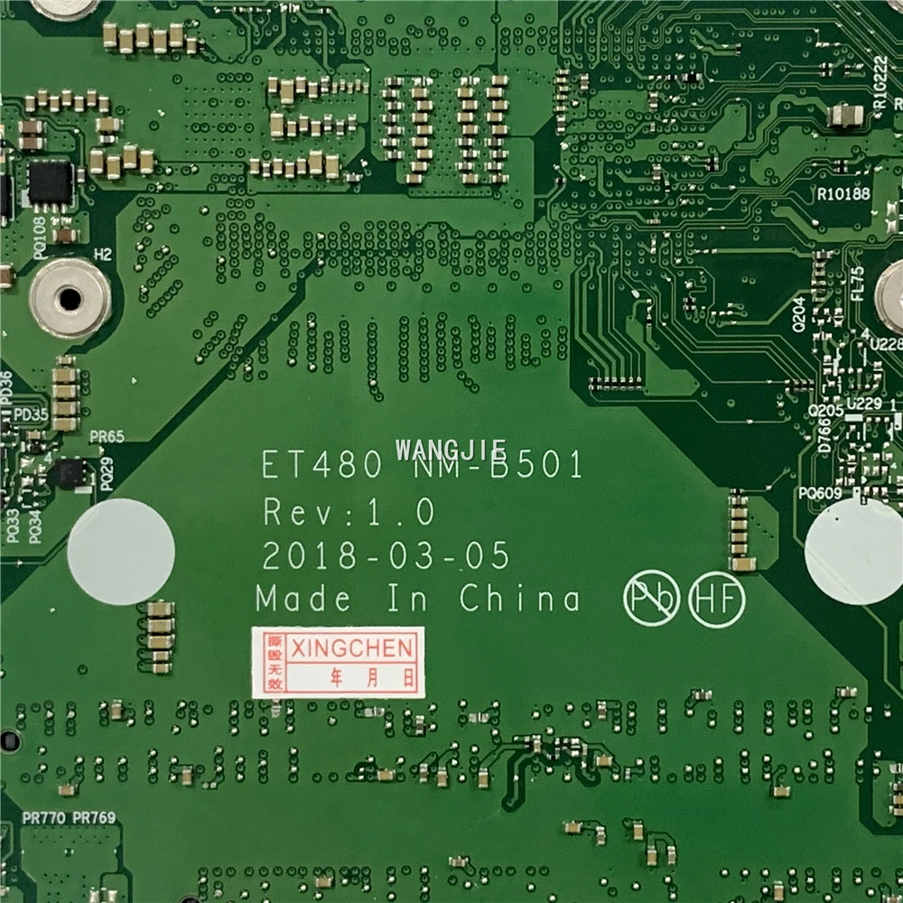 Imagem -05 - Lenovo-thinkpad T480 Placa-mãe do Portátil 01yr340 01yr328 01yu851 Et480 Nm-b501 Sr3la I58250u I79650u Cpu Ddr4