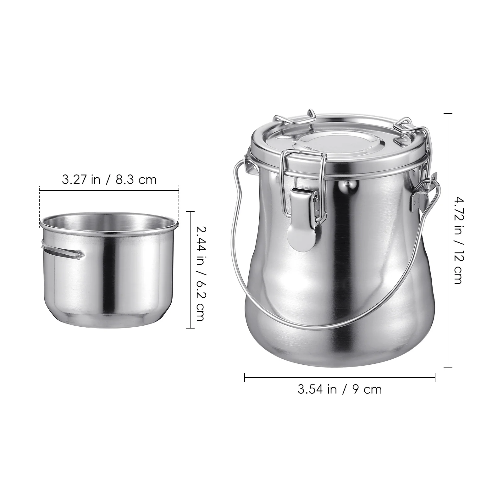 Contenedor de paleta de pintura al óleo, arandela de cepillo portátil de doble capa de acero inoxidable para niños principiantes, clase de arte al aire libre