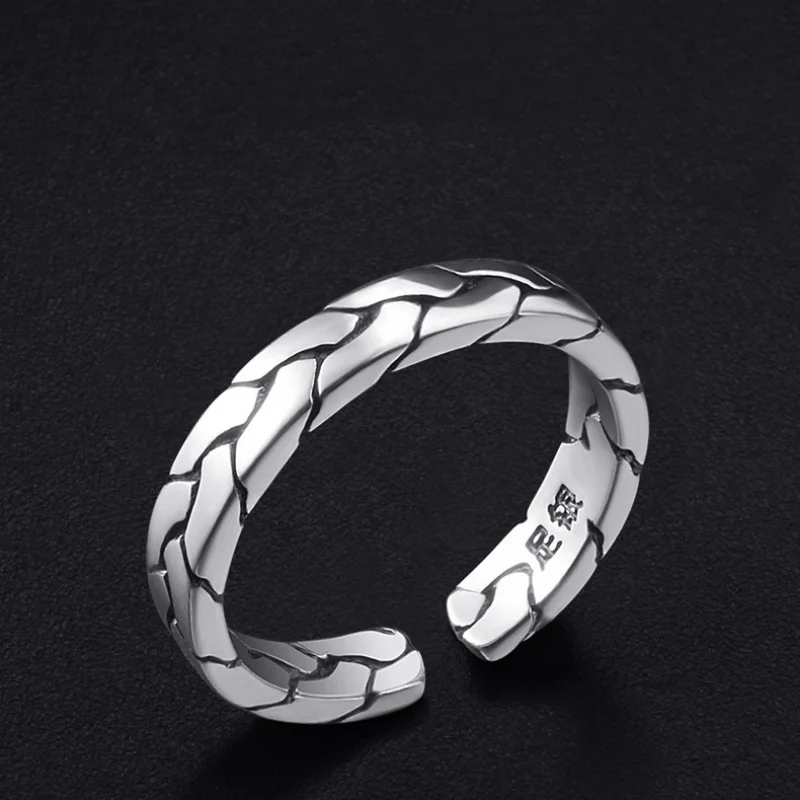 

Buyee 925 Sterling Silver Couples Ring Sets Elegant Knit Shape Open Ring Finger for Women Men Fashion Party Fine Jewelry Circle