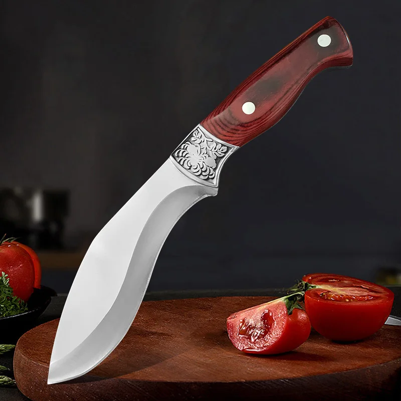 Utility Kitchen Knives Slicing Fruit Cleaver Meat Vegetable Boning Knife Stainless Steel Wood Handle Chef Cooking Barbecue knife