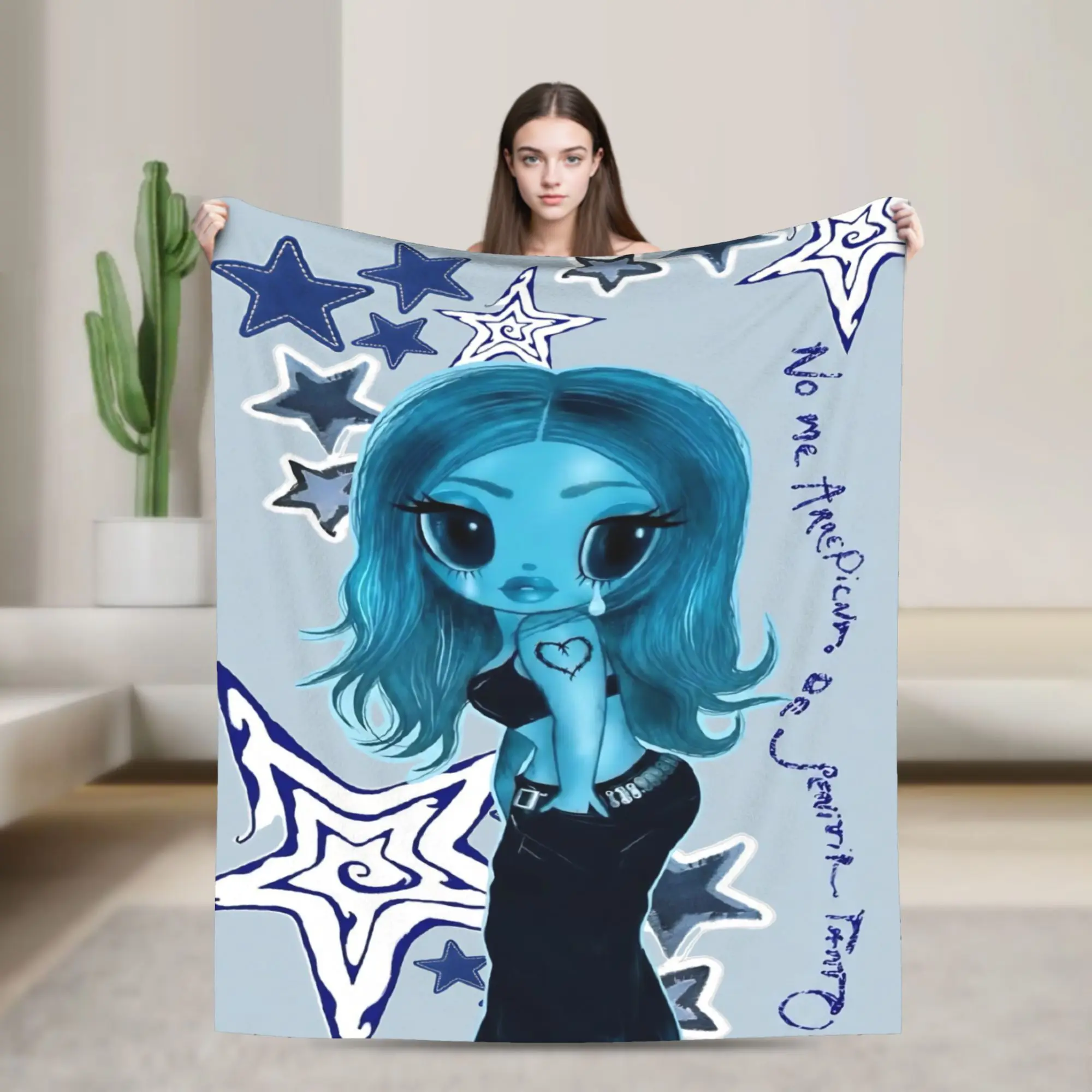 Karol G I Don't Regret Feeling So Much Fuzzy Blanket  Funny Throw Blankets for Home 200x150cm Quilt
