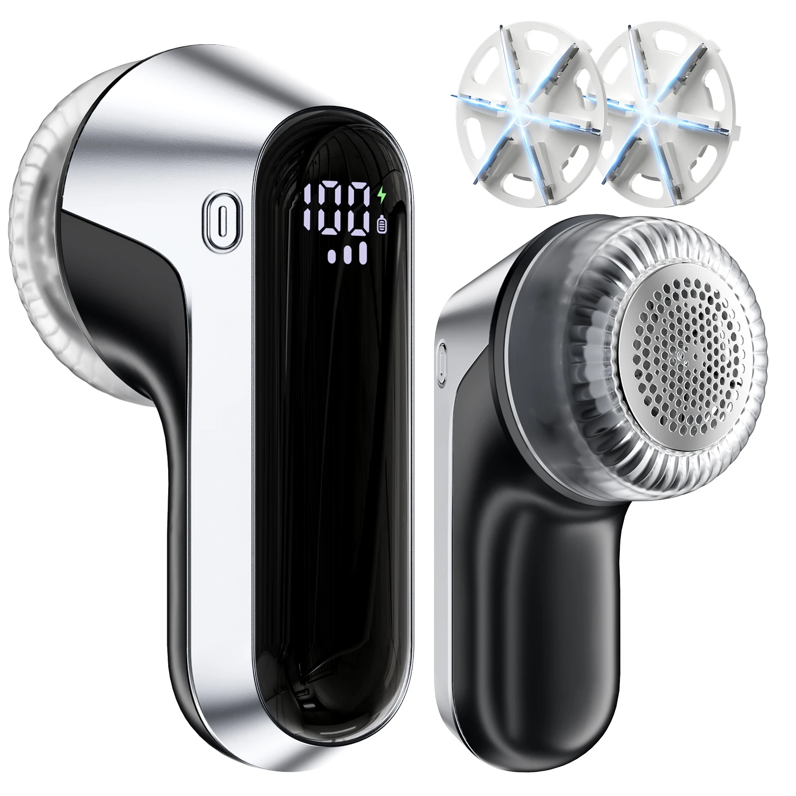 

ColdSky Тканевая бритва Перезаряжаемая бритва для ворса с цифровым дисплеем Портативный дефаззер для свитера с 3 скоростями для одежды, свитера