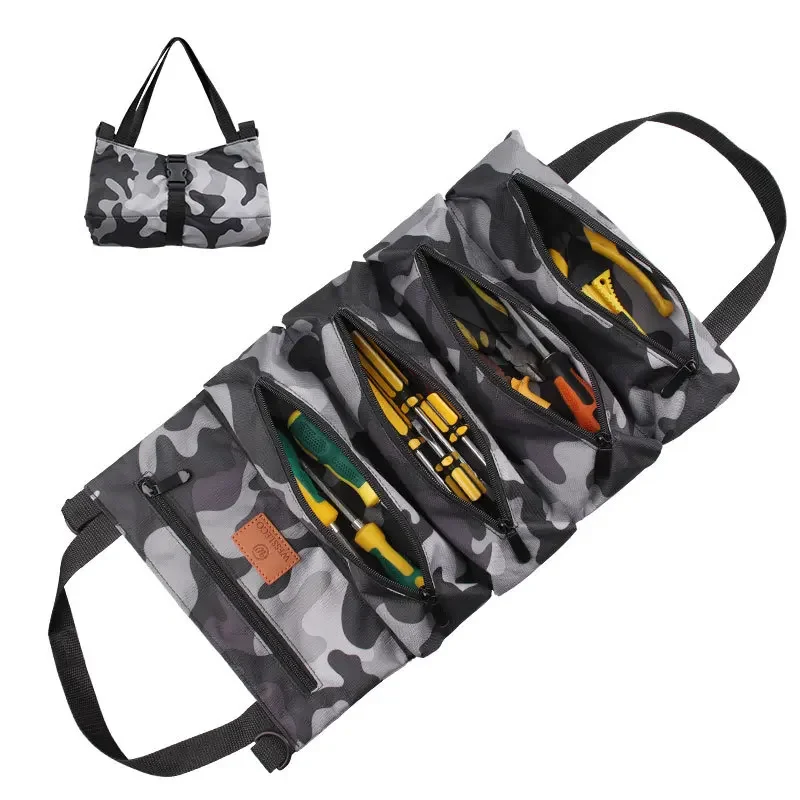 New Small Tool Storage Bag Canvas Portable Home Car Repair Tool Storage Bag Electrician Tool Bag Hardware Kit