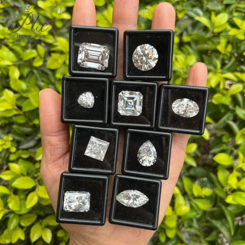 

D Color Super White Moissanite Diamond Round / Oval / Pear / Radiant / Emerald / Heart / Princess / Cushion / Asscher / Triangle
