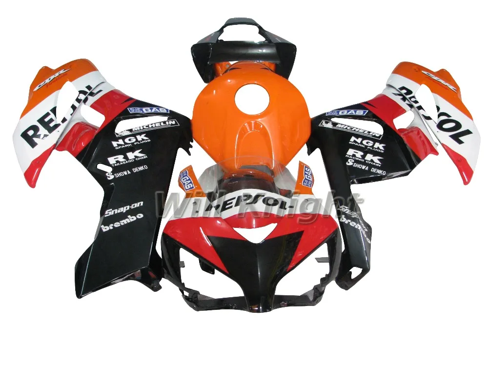 

Intelligent Library Body Cover For Honda CBR1000RR CBR1000 2004 2005 Black Red Repsol