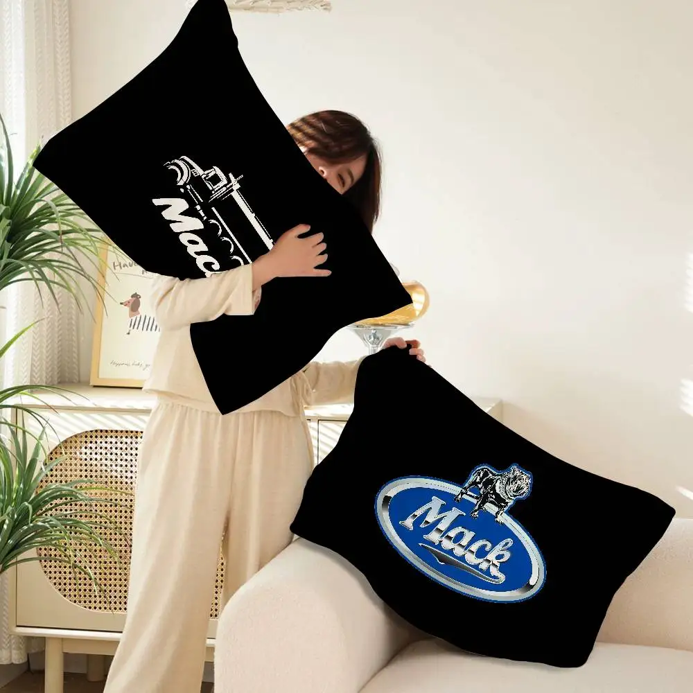 Truck Car M-MACKS logo New Style Adult Men's Pillow Towel Premium Quick-Dry Polyester Anti-Mite Antibacterial Household Use