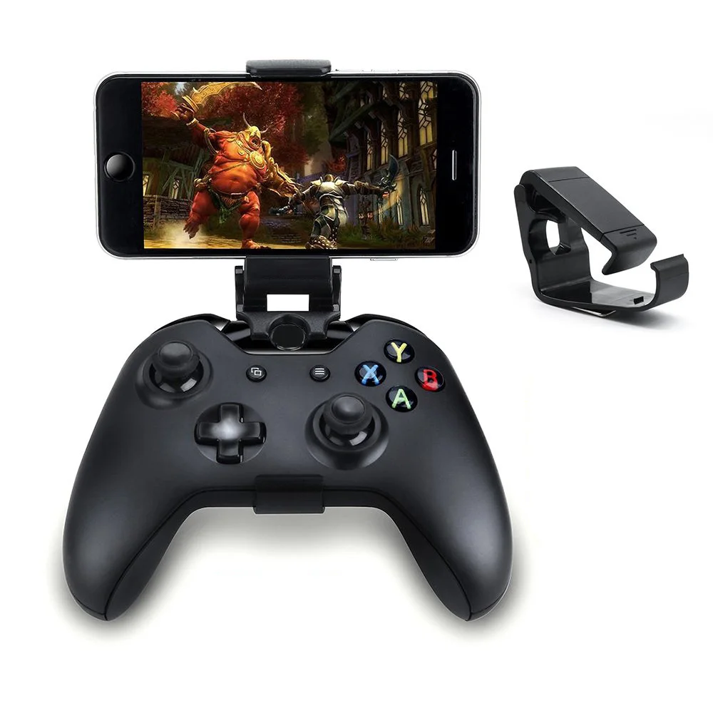 Foldable Mobile Phone Clip Holder for Xbox One S/Slim Controller HandGrip Stand for iPhone Samsung Sony