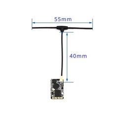 2.4G Elrs Receiver Radio Nano Long Range Receiver High Refresh Rate Expresslrs Rx24T For FPV Racing Freestyle Long Range Drones