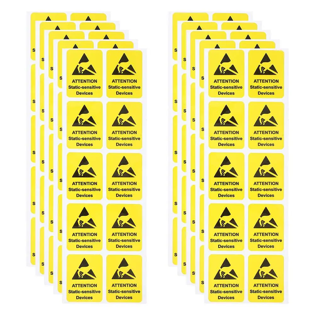 

100pcs High Temperature No Touching Signs Safety Stickers Warning Danger Sticker Electrostatic Durability