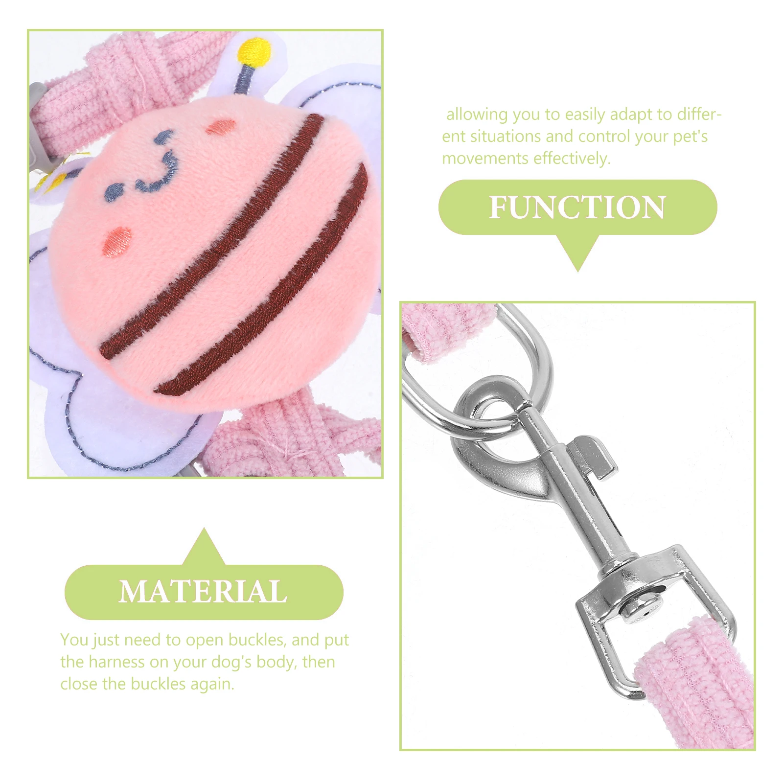 

1 Set Cat Adjustable Puppy Vest Harness Wear-Resistant Portable Dog Walking Harness For Outdoor Pet Accessory Small Large Dogs