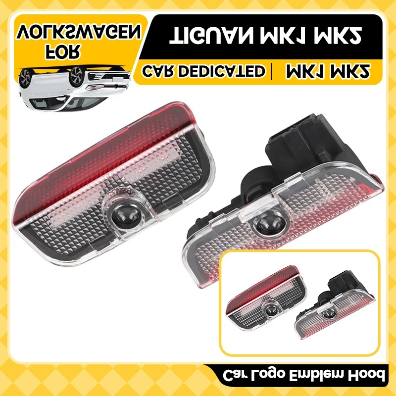 

2026 горячие эмблемы для VOLKSWAGEN VW светодиодный проектор с логотипом приветствия двери автомобиля Ghost Shadow Light аксессуары для VW Tiguan MK1 MK2 Scir