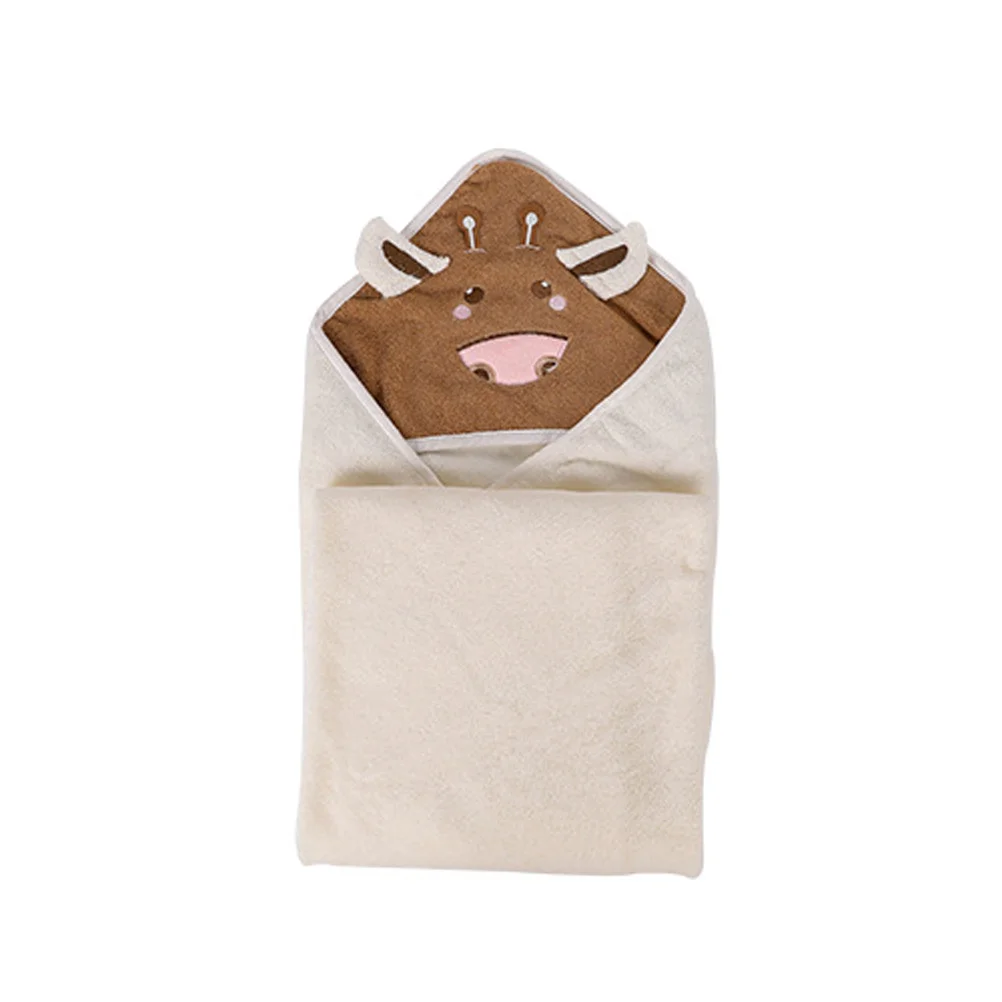 

Cotton Bathing Robe Dairy Cow Design for Baby Kids Children High Water Absorption Soft Surface Random Color Opp Package