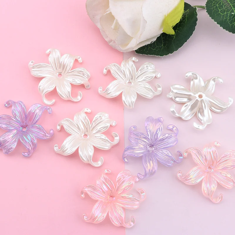 10-20 шт. блестящие цветы из с – обзор и цена Resin Art Earrings Material