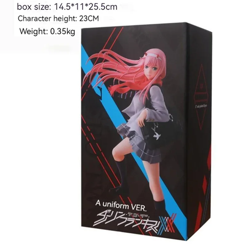 Figura de acción de Darling In The Franxx, modelo de uniforme de mochila Zero Two 02, muñecas, juguetes coleccionables, regalos