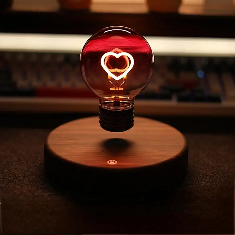 Creative Magnetic Levitation LED Table Lamp Holiday Home Decoration with Removable Features Suitable for Valentine's Day