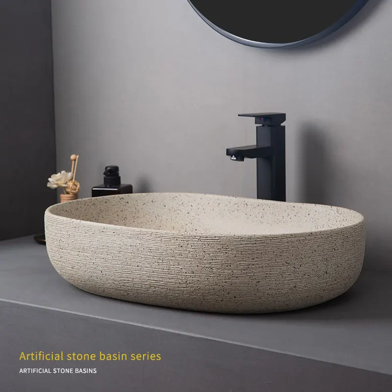 

Premium Sensory Platform Basin Art Water sink Balcony Ceramic Washbasin Single Bathroom sink Household toilet