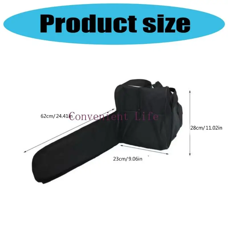 L1EE Portable Oxford Fabric Chainsaw Bag Bag Design Franspability مع مقصورات متعددة للأداة الخارجية