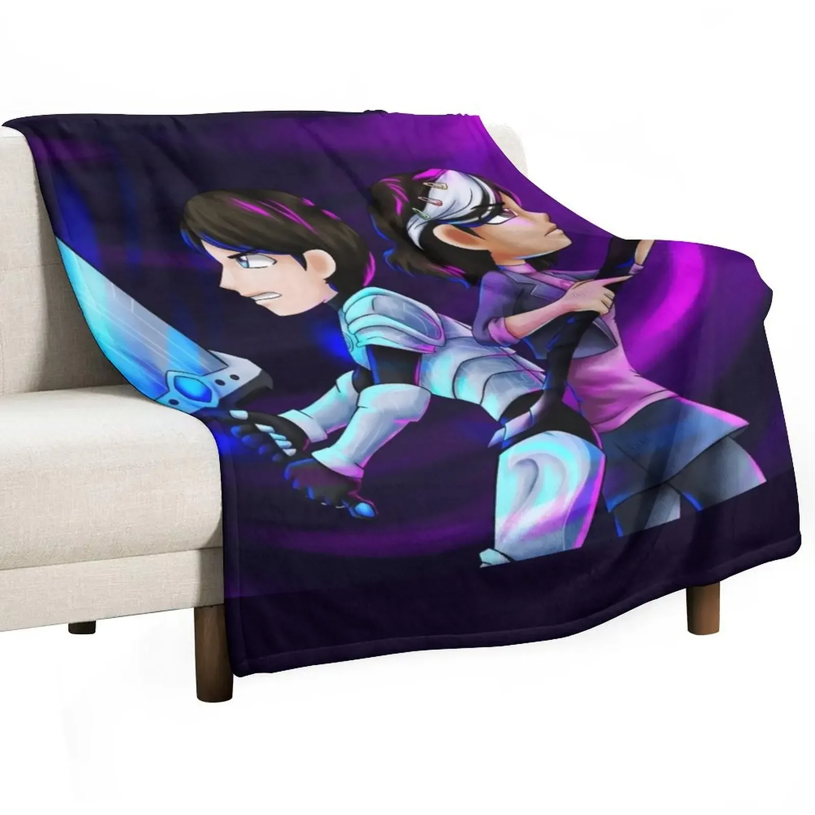 

Back To Back Throw Blanket anime Decorative Throw Blankets