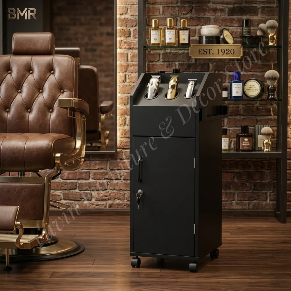 Modern Metal Hair Salon & Beauty Salon Trolley Cart 2-Tier Pedicure Spa Nail Shop Eco-Friendly Easy Moving Gold 4-Wheel