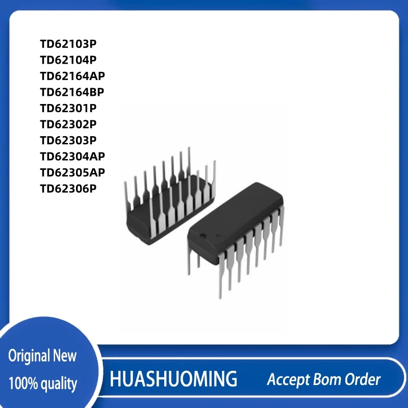 10Pcs/LOT   TD62103P TD62104P TD62164AP TD62164BP TD62301P TD62302P TD62303P TD62304AP TD62305AP