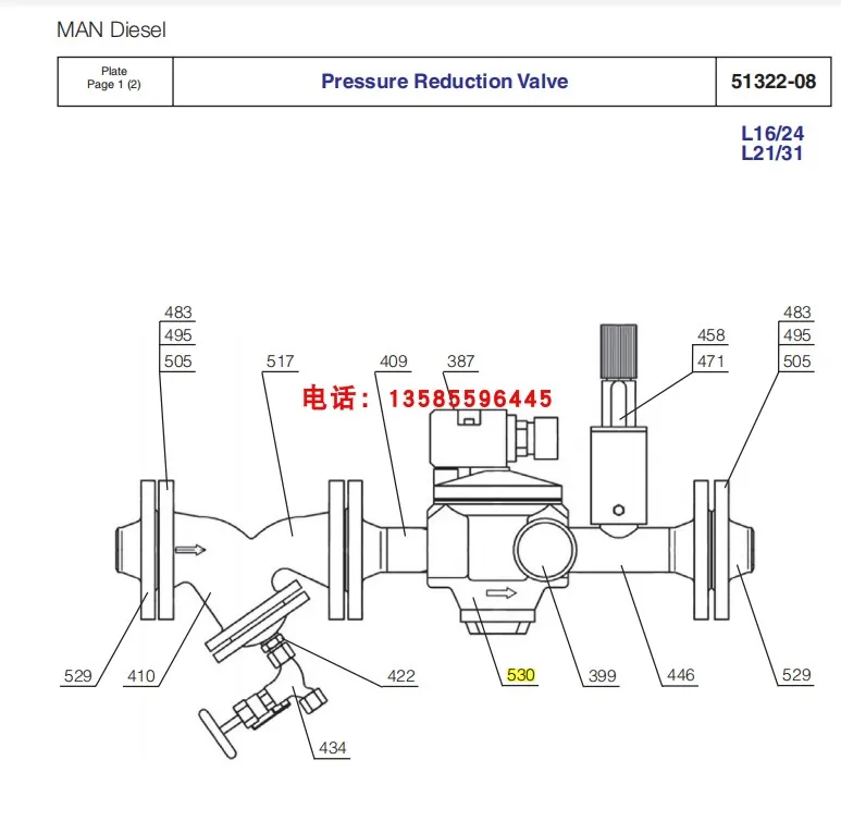 51322-08 L16/24 L21/31 MAN DIesel